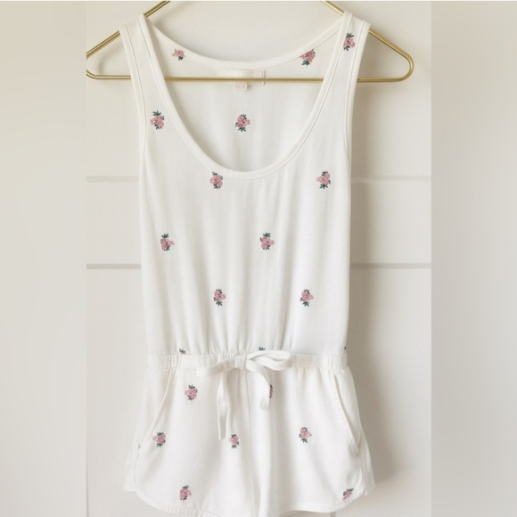 Spiritual Gangster Perfect Lounge White & Pink Floral Romper - Picture 5 of 10